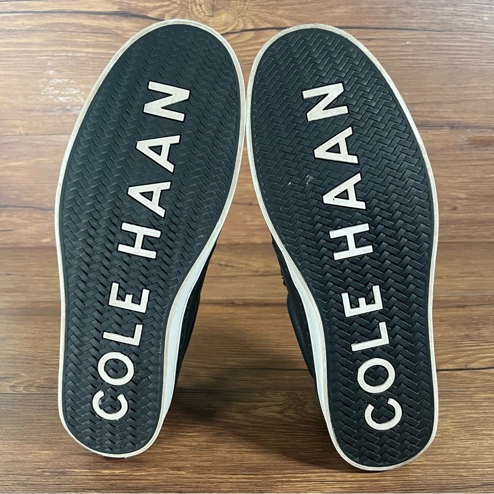 Cole Haan ‘Falmouth’ Black‎ Leather Slip-On Loafers Shoes Men’s Size 11